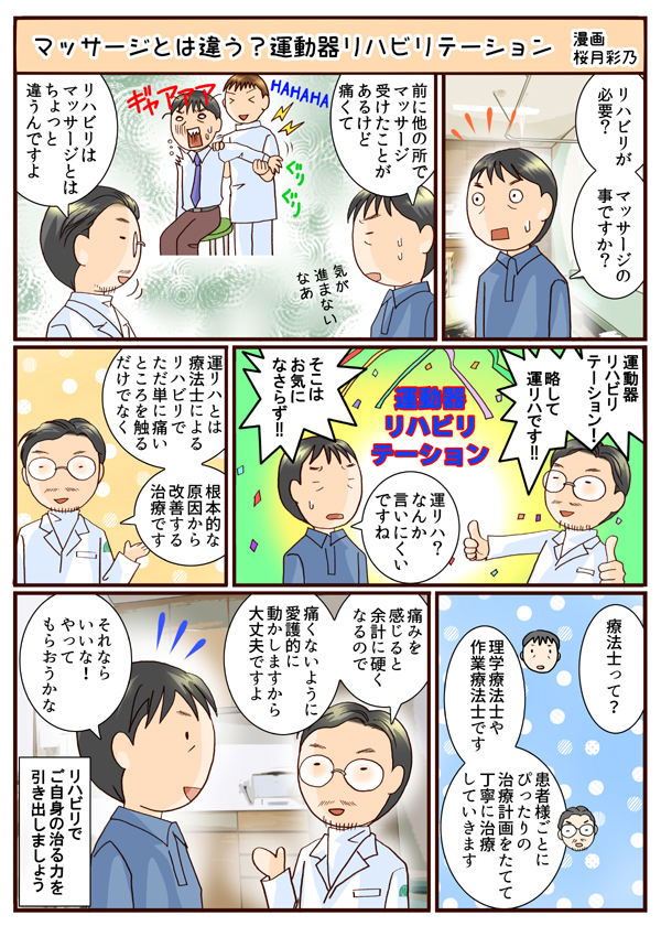 運動器リハビリテーションの漫画